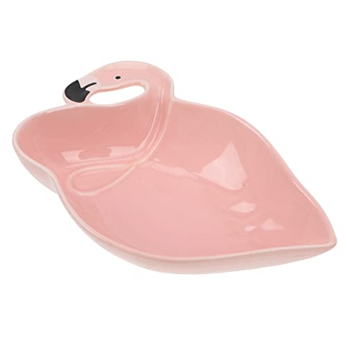 STOBAZA Entzückende Flamingo Keramik Schüssel Salat Schüssel Süßigkeiten Schüssel Suppenschüssel Wohnaccessoire Dekorative Servierschüssel von STOBAZA