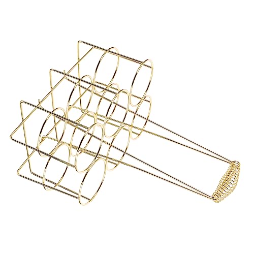 STOBAZA Flaschenträger Für Bier Flaschen Metall Flaschenkorb Halter Für Bierflaschen Mit Tragegriff Organizer Für Flaschen von STOBAZA