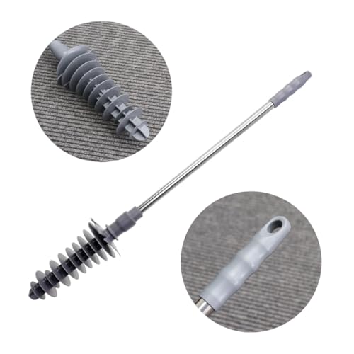 STOBAZA Flexible Toilettenkolben mit Ergonomischem Griff und Flexiblem Kunststoffkopf Pömpel mit Wirbelkolben für Verstopfte Toiletten Langlebig und Rostfrei mit Zufällige Zufällige Farbe von STOBAZA