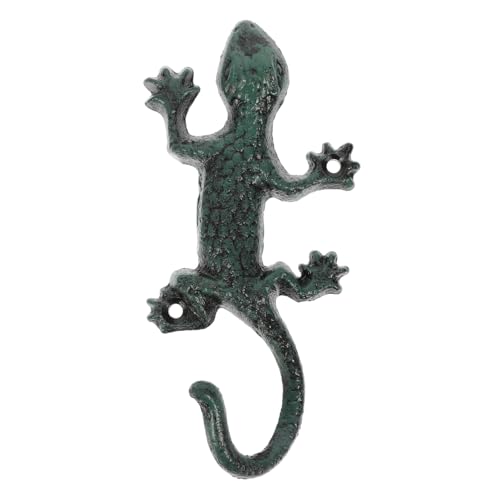 STOBAZA Gecko Garderobenhaken aus Gusseisen Rustikaler Wandhaken Platzsparend Vielseitig für Bad Küche Flur Robust und Dekorativ für Jacken Schlüssel Handtücher Stabile Wandmontage STOBAZA Gecko Garderobenhaken aus Gusseisen Rustikaler Wandhaken Platzsparend Vielseitig für Bad Küche Flur Robust und Dekorativ für Jacken Schlüssel Handtücher Stabile Wandmontage von STOBAZA