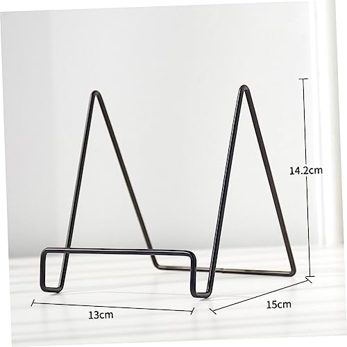 STOBAZA Geometrischer Wrought Iron Aufbewahrungsständer für Bücher Journale und Geschirr Groß Schwarz Bodenmodell Multifunktioneller Organizer für Moderne Räume von STOBAZA