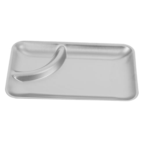 STOBAZA Geteilter Edelstahl Teller Langlebiger und Snackteller mit Glatter Oberfläche Leicht zu Reinigen für Partys Picknick und Vielseitigen Haushaltsgebrauch STOBAZA Geteilter Edelstahl Teller Langlebiger und Snackteller mit Glatter Oberfläche Leicht zu Reinigen für Partys Picknick und Vielseitigen Haushaltsgebrauch von STOBAZA