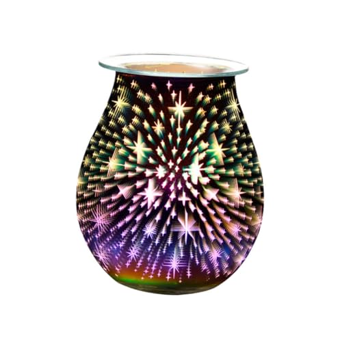 STOBAZA Glas Duftlampe Aromatherapie Diffuser Elektrisch mit Farbwechsel LED Licht Aromalampe für Zuhause Büro Schlafzimmer Stilvolle Raumdekoration STOBAZA Glas Duftlampe Aromatherapie Diffuser Elektrisch mit Farbwechsel LED Licht Aromalampe für Zuhause Büro Schlafzimmer Stilvolle Raumdekoration von STOBAZA