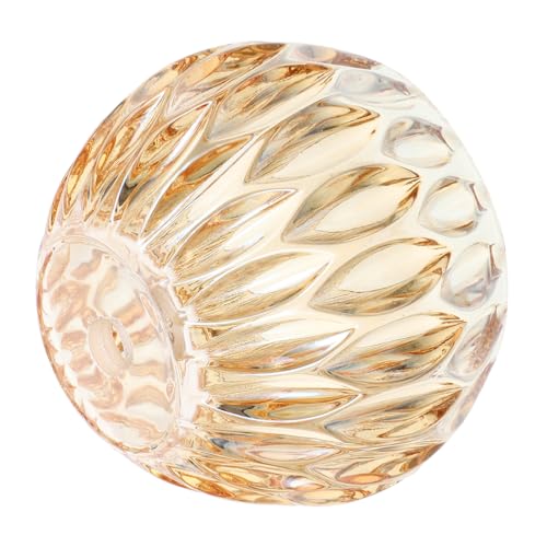 STOBAZA Glas Lampenschirm Vintage Stil Kompakt Vielseitig Einsetzbar für Tischlampe Kerzenlicht Nachttischlampe Moderner Lampenschirm für Raumdekoration von STOBAZA