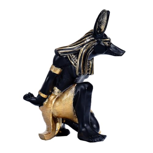 STOBAZA Goldfarbener Resin Weinflaschenhalter Anubis Design Weinständer für Zuhause Dekorativer Weinregal Ständer mit Hoher Stabilität und Stilvoller Optik als Geschenk für Weinliebhaber STOBAZA Goldfarbener Resin Weinflaschenhalter Anubis Design Weinständer für Zuhause Dekorativer Weinregal Ständer mit Hoher Stabilität und Stilvoller Optik als Geschenk für Weinliebhaber von STOBAZA