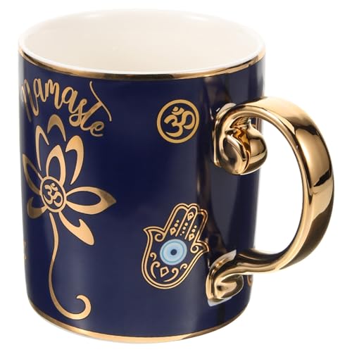 STOBAZA Große Tasse Evil Eye Kaffeetasse Türkisch Griechisch Arabisch Latte-tasse Porzellan Espressotasse Teeservice Für Cappuccino Milch Mokka Müsli Wasser Kaffeehäferl von STOBAZA