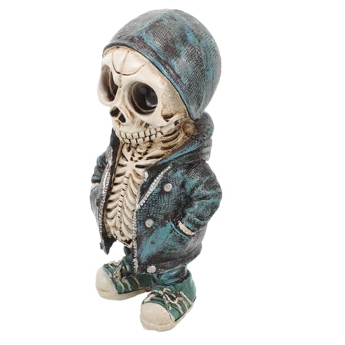 STOBAZA Halloween Deko Resin Skelett Figur Mini Schädel Statue Kompakte Gruselige Gartenfigur Für Indoor Outdoor Party Tischdeko STOBAZA Halloween Deko Resin Skelett Figur Mini Schädel Statue Kompakte Gruselige Gartenfigur Für Indoor Outdoor Party Tischdeko von STOBAZA