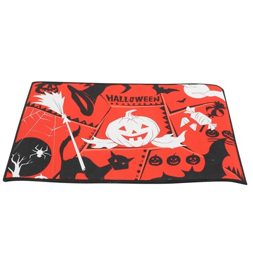 STOBAZA Halloween Fußmatte rutschfest mit Einzigartigem Flug Kürbis Druck Feuchtigkeitsabsorbierend Mittlere Stärke Dekorativ für Hausflur und Halloween Party Geschenkidee STOBAZA Halloween Fußmatte rutschfest mit Einzigartigem Flug Kürbis Druck Feuchtigkeitsabsorbierend Mittlere Stärke Dekorativ für Hausflur und Halloween Party Geschenkidee von STOBAZA