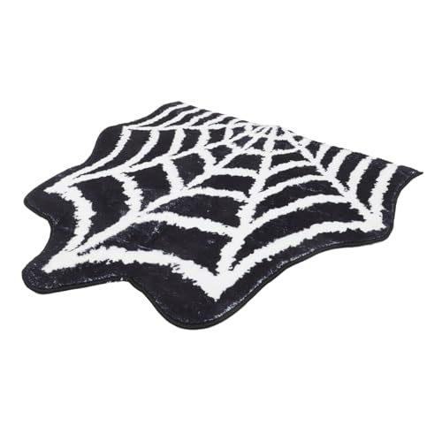 STOBAZA Halloween Spiderweb Türmatte Rutschfester Saugfähiger Badezimmerteppich mit Optik Wiederverwendbare Spinnennetz Dekoration für Eingangsbereich Küche und Party Dekor STOBAZA Halloween Spiderweb Türmatte Rutschfester Saugfähiger Badezimmerteppich mit Optik Wiederverwendbare Spinnennetz Dekoration für Eingangsbereich Küche und Party Dekor von STOBAZA