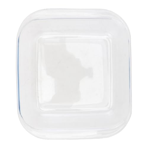 STOBAZA Hitzebeständiger Glasspeiseteller Quadratisch Temperaturbeständig Vielseitig für Ofen Mikrowelle Servieren von Salaten Desserts Kuchen Geeignet für Haushalt und Gastronomie von STOBAZA