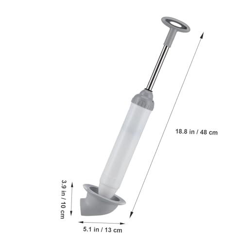 STOBAZA Hochdruck Toiletten Sauger mit Edelstahlstange Robuster Saugglocke Vielseitig für Wc Badewanne Küchenspüle und Ablauf Langlebig Einfache Handhabung mit Aufhängeloch für von STOBAZA