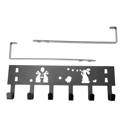 STOBAZA Hochwertiger Türhaken aus Eisen Aufhänger ohne Bohren Platzsparender Wandhalter für Handtücher und Kleinteile Stabiler Organizer für Badezimmer und Küche von STOBAZA