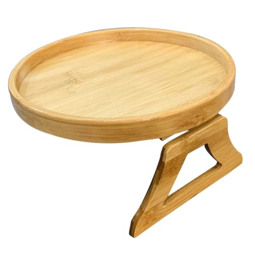 STOBAZA Holz Sofa Armlehnen Tablett Klappbar Stabiler Armlehnen Tisch Ablage für Couch Vielseitig Nutzbar Langlebig und Einfach zu Befestigen von STOBAZA