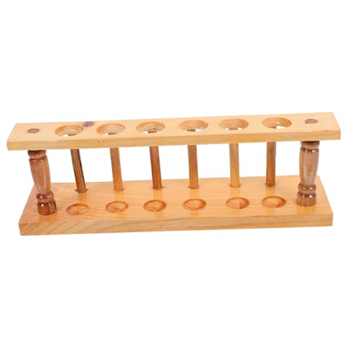 STOBAZA Holz Testrohrhalter Labor Reagenzglasständer Vielseitig Platzsparend Leicht Transportierbar für Wissenschaftliche Experimente und Bildung STOBAZA Holz Testrohrhalter Labor Reagenzglasständer Vielseitig Platzsparend Leicht Transportierbar für Wissenschaftliche Experimente und Bildung von STOBAZA