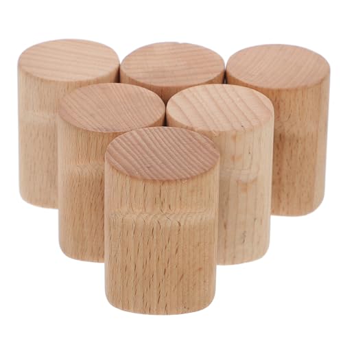STOBAZA Holz Wandhaken aus Buche Platzsparend und Robust mit Glatter Oberfläche Vielseitig für Mäntel Hüte Rucksäcke und Schlüssel Einfache Montage für Flur Wohnzimmer und Büro von STOBAZA