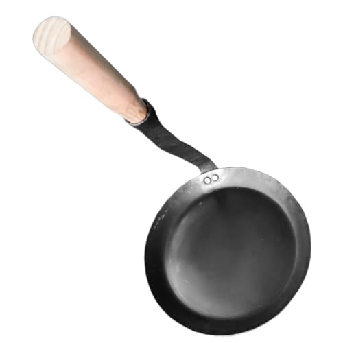 STOBAZA Holzlöffel mit Ergonomischem Griff Antihaftbeschichteter Edelstahl zum Frittieren von Teig und Snacks Leicht Handlich Praktisches Küchenwerkzeug für Haushaltsgebrauch von STOBAZA