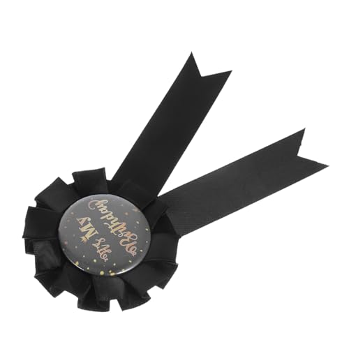 STOBAZA It's My Birthday Geburtstags Anstecknadel Weißblech Pin mit Schwarzer Satinschärpe Wiederverwendbares Partyzubehör für Erwachsene Geburtstagsdekoration STOBAZA It's My Birthday Geburtstags Anstecknadel Weißblech Pin mit Schwarzer Satinschärpe Wiederverwendbares Partyzubehör für Erwachsene Geburtstagsdekoration von STOBAZA