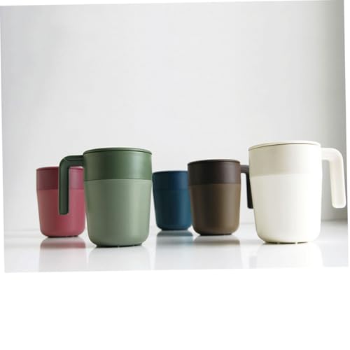 STOBAZA Kaffeebecher mit Integriertem Filter zum Aufbrühen Tragbar aus Langlebigem Pp material Leicht und Kompakt für Unterwegs Geschenk für Kaffeeliebhaber Weiß von STOBAZA