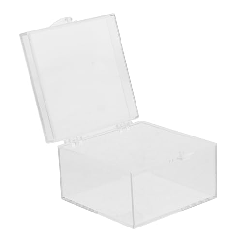 STOBAZA Aufbewahrungsbox Aus Kunststoff Transparente Probenbox Mineralienschaubox Durchsichtige Organizerbox Schaukasten Für Proben Mineralienprobenbox Probenaufbewahrungsbox von STOBAZA