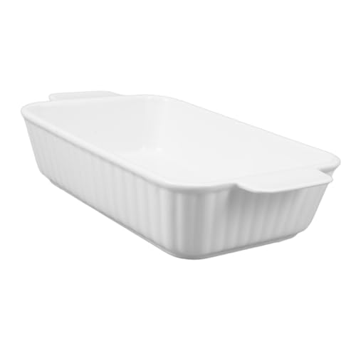 STOBAZA Keramik Auflaufform mit Doppelgriffen Rechteckige Backform Vielseitige Ofenform für Lasagne Gemüse Käseauflauf Robust und Leicht zu Reinigen STOBAZA Keramik Auflaufform mit Doppelgriffen Rechteckige Backform Vielseitige Ofenform für Lasagne Gemüse Käseauflauf Robust und Leicht zu Reinigen von STOBAZA