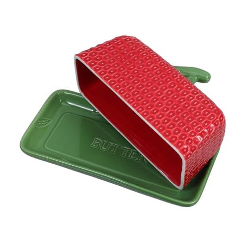 STOBAZA Keramik Butterdose mit Deckel Vintage Butterdose für Küche Frische Butter Käseaufbewahrung Stilvolles Porzellan Buttergeschirr Vielseitiger Butterbehälter für Haushalt und STOBAZA Keramik Butterdose mit Deckel Vintage Butterdose für Küche Frische Butter Käseaufbewahrung Stilvolles Porzellan Buttergeschirr Vielseitiger Butterbehälter für Haushalt und von STOBAZA