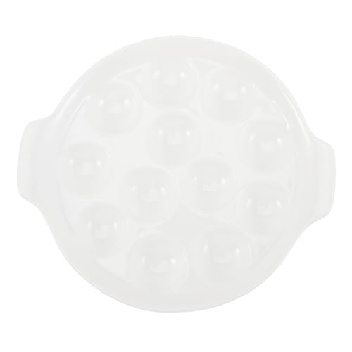 STOBAZA Keramik Escargot Backform mit Löchern Hitzebeständige Schneckenplatte für Ofen und Grill Elegantes Schneckengericht Serviergeschirr für Zuhause und Restaurant STOBAZA Keramik Escargot Backform mit Löchern Hitzebeständige Schneckenplatte für Ofen und Grill Elegantes Schneckengericht Serviergeschirr für Zuhause und Restaurant von STOBAZA