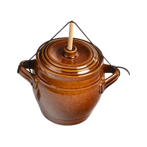 STOBAZA Keramik Pickletopf Selbstdruck Retro Lebensmittel Vorratsdose Haushalt Vorratsglas für Gemüse Einmachglas zur Frischhaltung STOBAZA Keramik Pickletopf Selbstdruck Retro Lebensmittel Vorratsdose Haushalt Vorratsglas für Gemüse Einmachglas zur Frischhaltung von STOBAZA