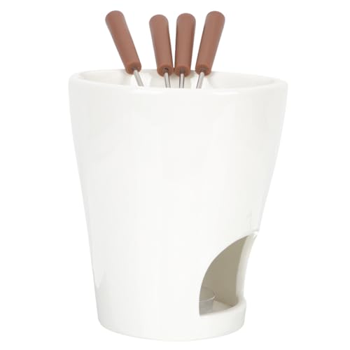 STOBAZA Keramik Schmelztopf Fondue Abnehmbar für Schokolade und Käse Leicht Tragbar Kreatives Design als Küchenzubehör für Butter Fondue und Eiswärmer STOBAZA Keramik Schmelztopf Fondue Abnehmbar für Schokolade und Käse Leicht Tragbar Kreatives Design als Küchenzubehör für Butter Fondue und Eiswärmer von STOBAZA