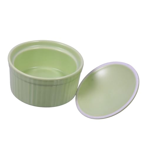 STOBAZA Keramik Schüssel mit Deckel Ofenfeste Backform für Pudding und Dessert Grüne Feuerfeste Auflaufform aus Porzellan Glatte Oberfläche Leicht zu Reinigen Vielseitig Verwendbar STOBAZA Keramik Schüssel mit Deckel Ofenfeste Backform für Pudding und Dessert Grüne Feuerfeste Auflaufform aus Porzellan Glatte Oberfläche Leicht zu Reinigen Vielseitig Verwendbar von STOBAZA