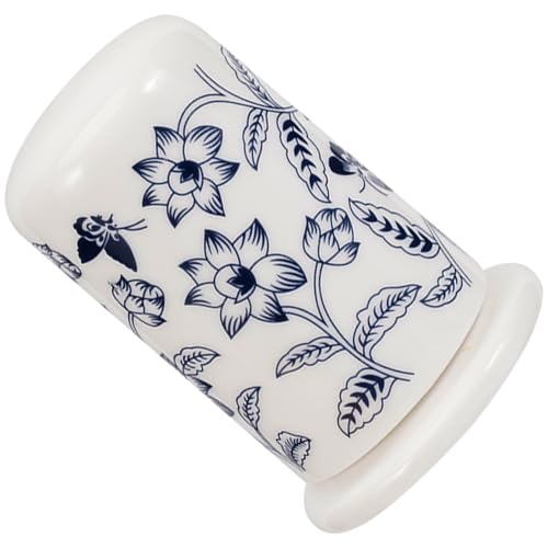 STOBAZA Keramischer Zahnstocherhalter mit Deckel Eleganter Zahnstocherspender für Tisch Küche Dekorative Zahnstocherbox aus Keramik Stilvolle Aufbewahrungslösung für Zuhause und von STOBAZA
