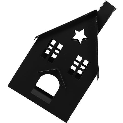 STOBAZA Kerzenhalter Aus Teelichthalter Kerzenhalter in Form Eines Eisenkerzenhalter Kerzenhalterhaus Geformt Kerzenhalter in Hausform Schmiedeeisen Schwarz STOBAZA Kerzenhalter Aus Teelichthalter Kerzenhalter in Form Eines Eisenkerzenhalter Kerzenhalterhaus Geformt Kerzenhalter in Hausform Schmiedeeisen Schwarz von STOBAZA