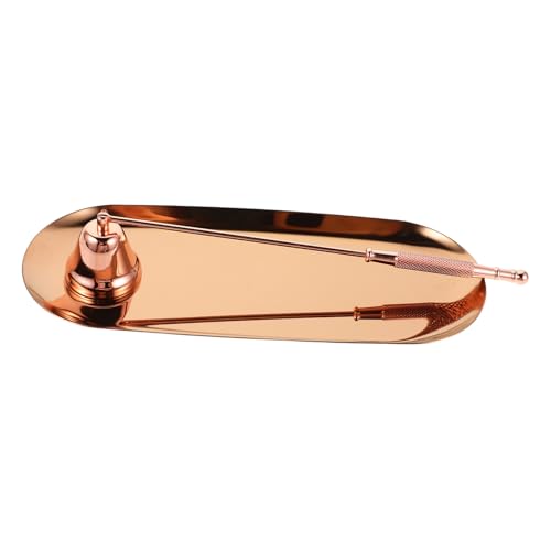 STOBAZA Kerzenpflegewerkzeuge Antiker Kerzenlöscher Dekorativer Kerzenlöscher Metallnetz Mit Tablett Gerader Kerzenstopper Kerzenzubehör Roségold Rostfreier Stahl STOBAZA Kerzenpflegewerkzeuge Antiker Kerzenlöscher Dekorativer Kerzenlöscher Metallnetz Mit Tablett Gerader Kerzenstopper Kerzenzubehör Roségold Rostfreier Stahl von STOBAZA