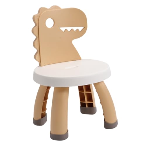 STOBAZA Kindergarten Kinderstuhl Dinosaurier Cartoon Rückenlehne rutschfest Leicht PP PVC Material für Kleinkinder Jahre Gelb STOBAZA Kindergarten Kinderstuhl Dinosaurier Cartoon Rückenlehne rutschfest Leicht PP PVC Material für Kleinkinder Jahre Gelb von STOBAZA