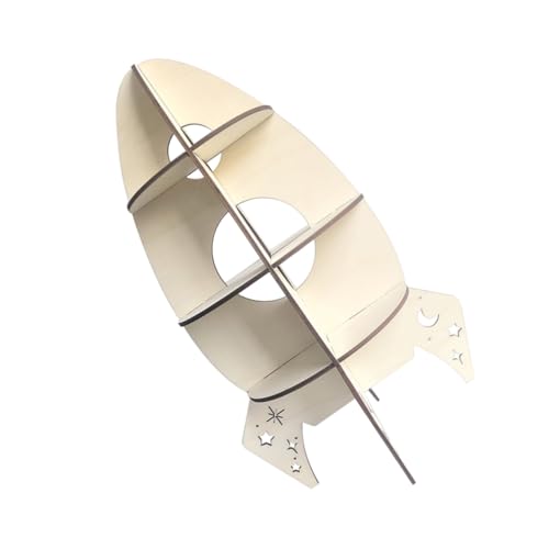 STOBAZA Kinderzimmer Regal Raketenform Holz Schmal Aufbewahrungsregal Spielzeugregal Kreative Kinderzimmer Dekoration und Aufbewahrung STOBAZA Kinderzimmer Regal Raketenform Holz Schmal Aufbewahrungsregal Spielzeugregal Kreative Kinderzimmer Dekoration und Aufbewahrung von STOBAZA