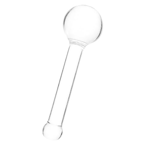 STOBAZA Kristall pestle Mittlere Ergonomisch Hitzebeständig Vielseitig für Kräuter Pigmente Kosmetik Lebensmittel Klarer Mörserstempel für Labor und Küche von STOBAZA