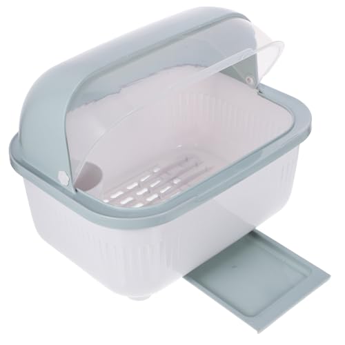 STOBAZA Küchenutensilienhalter mit Abdeckung aus Leichtem PP über Spüle Abtropfender Organizer für Schüsseln Teller und Besteck Staubdichte Aufbewahrungsbox für Personen Transparentes STOBAZA Küchenutensilienhalter mit Abdeckung aus Leichtem PP über Spüle Abtropfender Organizer für Schüsseln Teller und Besteck Staubdichte Aufbewahrungsbox für Personen Transparentes von STOBAZA