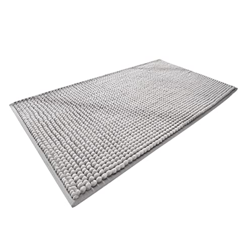 STOBAZA Saugfähige Badematten Nicht Rutschender Badezimmerteppich Weiches Chenille-Design Waschbar Für Küche Schlafzimmer Heimgebrauch von STOBAZA