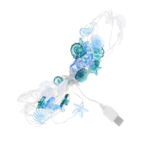 STOBAZA LED Lichterkette mit Meeresmotive aus Muscheln Seestern und Schnecken USB betrieben dekoratives Festival Licht für Innenräume wie Wohnzimmer und Schlafzimmer sicherer STOBAZA LED Lichterkette mit Meeresmotive aus Muscheln Seestern und Schnecken USB betrieben dekoratives Festival Licht für Innenräume wie Wohnzimmer und Schlafzimmer sicherer von STOBAZA