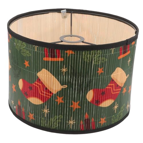 STOBAZA Lampenschirm Vintage Stil Dekorativer Lampenschirm für Steh und Tischlampen Vielseitig Einsetzbar Langlebiges Metall Natürliche Optik Material Weihnachtsdeko Wohnzimmerbeleuchtung von STOBAZA