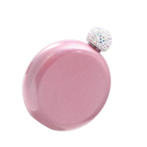 STOBAZA Leichter Edelstahl weinflachmann mit Diamantverzierung Auslaufsicher Kompakt Modisch Rosa für Outdoor Alkohol Whiskey Geschenk für Damen STOBAZA Leichter Edelstahl weinflachmann mit Diamantverzierung Auslaufsicher Kompakt Modisch Rosa für Outdoor Alkohol Whiskey Geschenk für Damen von STOBAZA