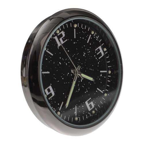 STOBAZA Leuchtende Mini Auto Uhr Selbstklebend Leichtes Automobil Armaturenbrett Uhr Präzise Analoge Kfz Ersatzuhr Für Auto Büro Zuhause von STOBAZA