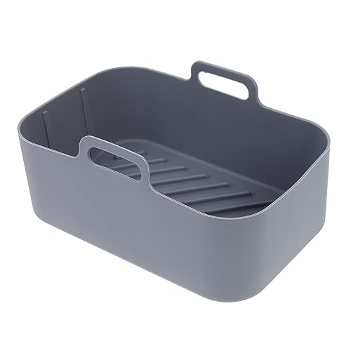 STOBAZA Luftfritteuse Silikonpad Wiederverwendbarer Liner für Air Fryer Graue Silikon Backform Einfach zu Reinigen Hitzebeständig für Leckere Gerichte zu Hause STOBAZA Luftfritteuse Silikonpad Wiederverwendbarer Liner für Air Fryer Graue Silikon Backform Einfach zu Reinigen Hitzebeständig für Leckere Gerichte zu Hause von STOBAZA