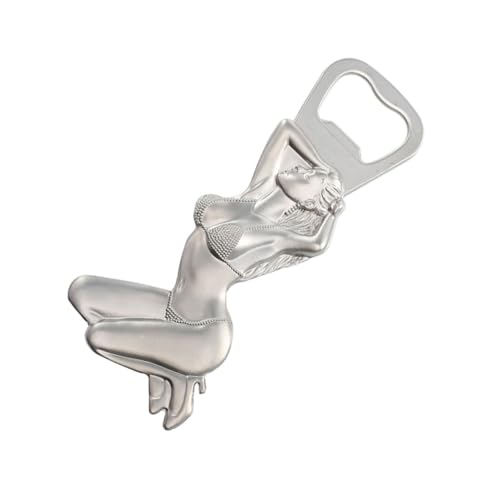 STOBAZA Magnetischer Flaschenöffner Kühlschrank Metall mit Dekorativem Design Langlebiger Zinklegierung für Bar Küche als für Freunde und Familie von STOBAZA
