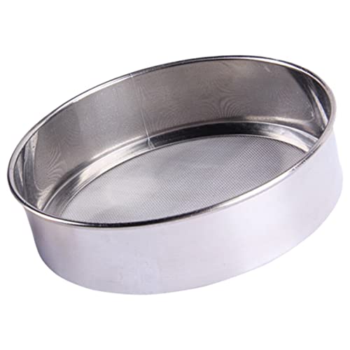 STOBAZA Mehlsieb mit Feinem Maschengewebe Mesh Handheld Küchensieb für Backen von Mehl und Pizzateig Langlebig und Einfach zu Reinigen von STOBAZA