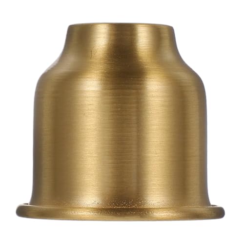 STOBAZA Messing Kerzenhalter Lampenfassung mit Rollrand Langlebiger Kerzenbecher für Stabkerzen Eleganter Halter für Wohnraumdeko Einfacher Lampenwechsel Präzise Verarbeitung von STOBAZA