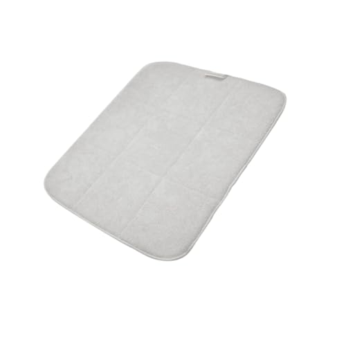 STOBAZA Mikrofaser Trockenmatte Beige Rutschfeste Abtropfmatte für Küchenarbeitsplatte Multifunktionale Geschirr Glasabtropfunterlage Faltbar und Leicht zu Reinigen Schützt Tischflächen von STOBAZA