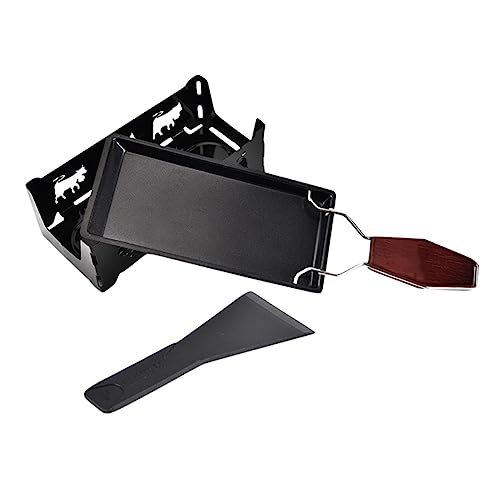 STOBAZA Mini Antihaft Backblech Set Tragbares Käseofen Kochgeschirr Hitzebeständig und Kratzfest Einteiliges Design mit Isoliertem Griff für Camping und Haushaltsgebrauch von STOBAZA