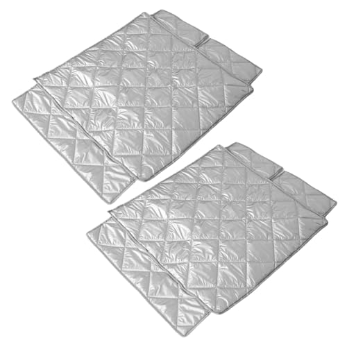 STOBAZA Mini Gefrierschrank Abdeckung Thermoisolierende Schutzdecke mit Aluminiumfolie und Magnet für Outdoor Gefriertruhe Kältespeicher Schutzhülle von STOBAZA