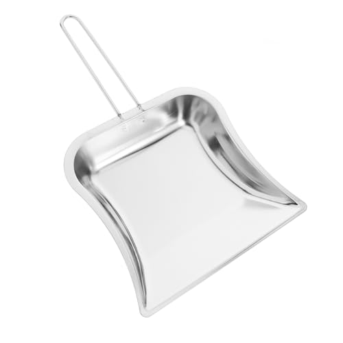 STOBAZA Mini Kehrschaufel aus Edelstahl mit Langem Ergonomischem Griff Robustes Metall-kehrblech für Werkstatt Büro und Zuhause Kompakte Staubschaufel in Silber für Vielseitige STOBAZA Mini Kehrschaufel aus Edelstahl mit Langem Ergonomischem Griff Robustes Metall-kehrblech für Werkstatt Büro und Zuhause Kompakte Staubschaufel in Silber für Vielseitige von STOBAZA