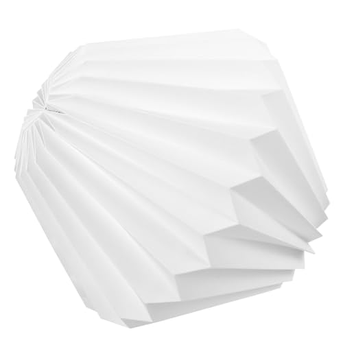 STOBAZA Modern Faltbarer Lampenschirm Einfache Stil Hängeleuchte Lampenabdeckung Warmes Licht Leicht zu Montieren Dekorativ und Schützend für Wohnzimmer Esszimmer und Bar Outdoor Lantern von STOBAZA